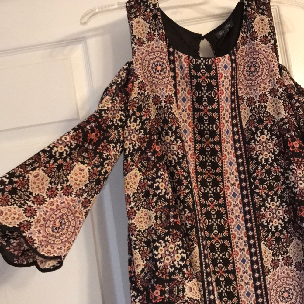 open shoulder dress